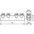 385203 DEHN VERBINDUNGSMUFFE 8 4 SCHRAUBEN M6 Produktbild Additional View 2 S