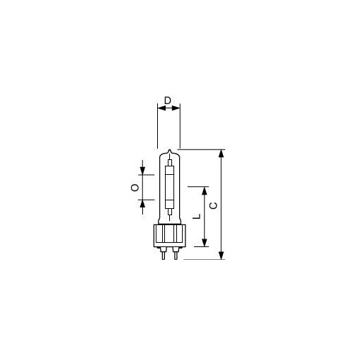 20233815 PHILIPS-LICHT SDW-TG 100W/GX12-1 MASTER ENTLADUNGSLAMPE EEI:B Produktbild Additional View 2 L