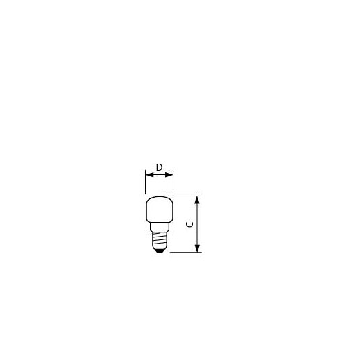 3871550 PHILIPS-LICHT T25X57 25W 230V E14 300 GRAD BACKOFENLAMPE EEI:E Produktbild Additional View 1 L