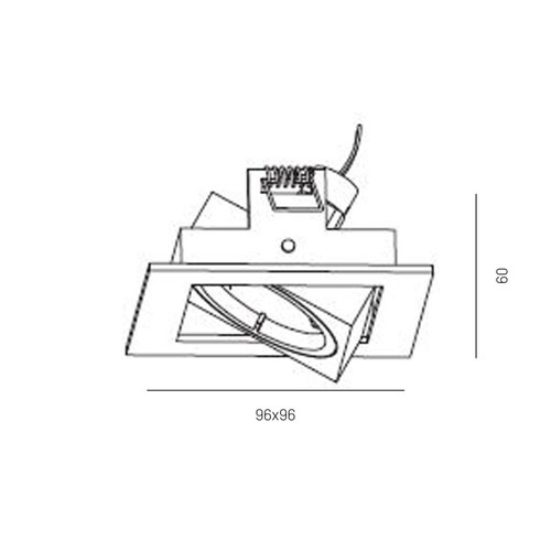 8-237446HV MOLTO LUCE EINBAUSTRAHLER HV NICK.-MATT SCHWENKB.GU10/230V/50W(96X96) Produktbild Additional View 1 L