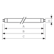 64014740 PHILIPS-LICHT TL-D 36W/840 MASTER SECURA SPLITTERS.U.UV-STOPP EEI:A Produktbild Additional View 2 S