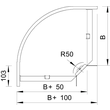 6043216 OBO RB 90 610 RINNEN-BOGEN 100 Produktbild Additional View 1 S