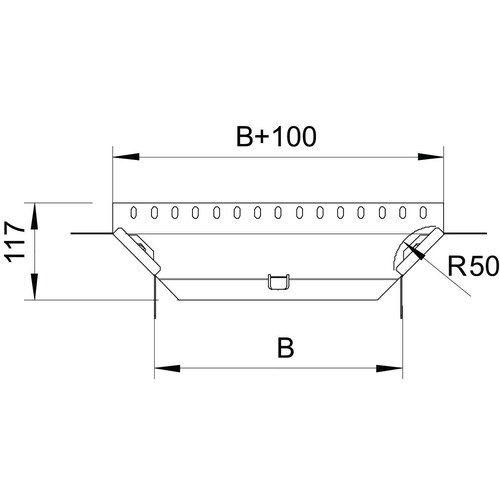 6040403 OBO RAA 610 ANBAU-ABZWEIGSTÜCK 100 Produktbild Additional View 1 L