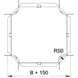 6043623 OBO RK 620 KABELRINNEN-KREUZUNG 200 Produktbild Additional View 1 S