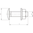 6406122 OBO FRS B 6 X 12 FLACHRUNDSCHRAUBE LÄNGE 12MM Produktbild Additional View 1 S