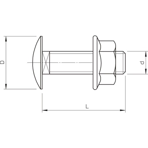 6406122 OBO FRS B 6 X 12 FLACHRUNDSCHRAUBE LÄNGE 12MM Produktbild Additional View 1 L