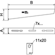 6424716 OBO MWA 12/11 WAND U. STIELAUSLEGER B X 110 Produktbild Additional View 1 S