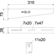 6424740 OBO MWA 12/31 WAND U. STIELAUSLEGER B X 310 Produktbild Additional View 1 S