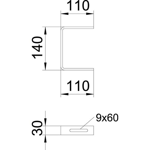 6363980 OBO UB 100 U-BÜGEL F. KABELRINNE 100 Produktbild Additional View 1 L