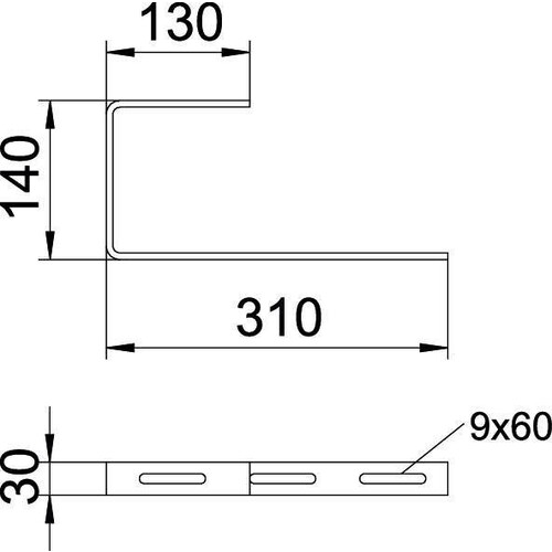 6363984 OBO UB 300 U-BÜGEL F. KABELRINNE 300 Produktbild Additional View 1 L