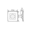 EM10055133 ESY-LUX ABDECKUNG IP20 ANTHR. RAL7021 F.UP BEWEGUNGSMELDER MD180I/R Produktbild Additional View 1 S