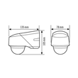 EM10015618 ESY-LUX RC 230I BEWEGUNGSMEL. EDELSTAHL OPTIC 20 METER RW 2300W IP54 Produktbild Additional View 1 S