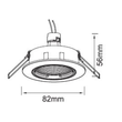 8-684HV MOLTO LUCE EINBAUSTRAHLER HV CHROM SCHWENKB.GU10/230V/50W(DA68,AD80) Produktbild Additional View 1 S