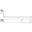 202037 DEHN DACHLEITUNGSHALTER CU,H55, L210 F.RD6-8,GERADE Produktbild Additional View 2 S