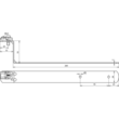 202037 DEHN DACHLEITUNGSHALTER CU,H55, L210 F.RD6-8,GERADE Produktbild Additional View 1 S