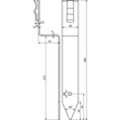 290001 DEHN ABSTANDSHALTER FVERZ.RD8-10/ FL40 F.FUNDAMENTE.VERST.AUSF.,ST/TZN Produktbild Additional View 2 S