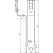 290001 DEHN ABSTANDSHALTER FVERZ.RD8-10/ FL40 F.FUNDAMENTE.VERST.AUSF.,ST/TZN Produktbild Additional View 1 S