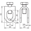 380020 DEHN STANGENKLEMME FVERZ.,F. RD8-10/ RD16,M10 ST/TZN Produktbild Additional View 2 S