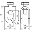 380020 DEHN STANGENKLEMME FVERZ.,F. RD8-10/ RD16,M10 ST/TZN Produktbild Additional View 1 S