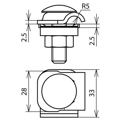 390259 DEHN MINI-MEHRZWECK-KLEMME NIRO, UNIV. F.RD6-10,TYP MMV,M.FLACHSCHR.M10 Produktbild Additional View 2 L