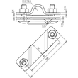 620915 DEHN ANSCHLUSSSCHELLE,NIRO/V4A F. RD7-10/FL40 F.TIEFENERDER D20 Produktbild Additional View 2 S