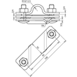 620915 DEHN ANSCHLUSSSCHELLE,NIRO/V4A F. RD7-10/FL40 F.TIEFENERDER D20 Produktbild Additional View 1 S