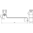 206359 DEHN DACHLEITUNGSHALTER NIRO, L173,5 F.RD8,H40 DEHNGRIP Produktbild Additional View 2 S