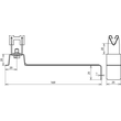 206359 DEHN DACHLEITUNGSHALTER NIRO, L173,5 F.RD8,H40 DEHNGRIP Produktbild Additional View 1 S