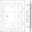 476020 DEHN REVISIONSTÜR NIRO 285X225 F.UP-TRENNSTELLE Produktbild Additional View 2 S