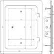 476020 DEHN REVISIONSTÜR NIRO 285X225 F.UP-TRENNSTELLE Produktbild Additional View 1 S