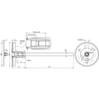 478200 DEHN ERDUNGSFESTPUNKT D47 NIRO/ M12, L195 TYP K Produktbild Additional View 2 S