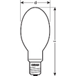 015774 OSRAM NAV E 100 SUPER 4Y VIALUX 100W E40 NATRIUMDAMPFLAMPE EEI:A+ Produktbild Additional View 2 S