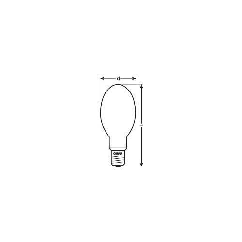 015774 OSRAM NAV E 100 SUPER 4Y VIALUX 100W E40 NATRIUMDAMPFLAMPE EEI:A+ Produktbild Additional View 2 L