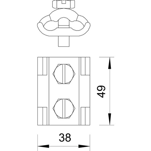 5315506 OBO 259FT PARALLELVERBINDER 8-10MM Produktbild Additional View 1 L