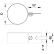 5350107 OBO 301 DIN REGENROHRSCHELLE 100MM VZ OHNE KLEMME Produktbild Additional View 1 S