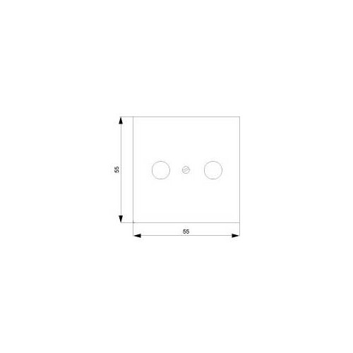 5TG2591 SIEMENS ABDECKPLATTE ANTENNEN- STECKD. ELEKTROWEISS,DELTAI-SYSTEM Produktbild Additional View 1 L