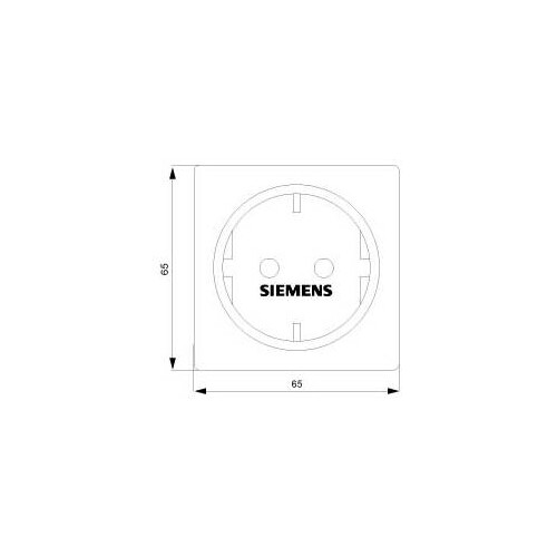 5UB1405 SIEMENS UP-SCHUKO-STECKDOSE M. SHUTTER TITANWEISS,DELTAPROFIL Produktbild Additional View 1 L