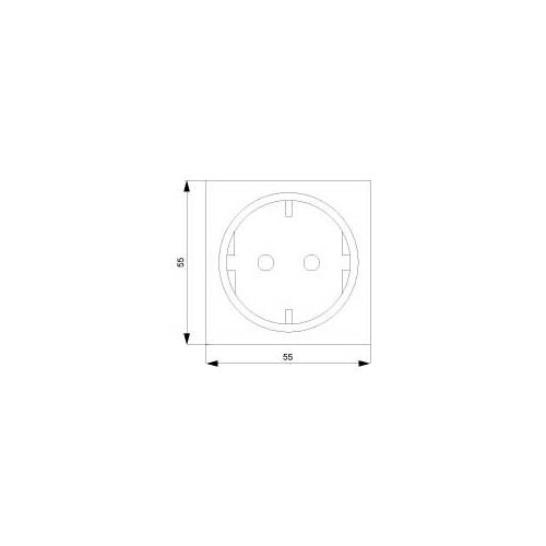 5UB1551 SIEMENS UP-SCHUKO-STECKDOSE ELEKTROWEISS DELTAI-SYSTEM Produktbild Additional View 1 L