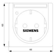 5UB1472 SIEMENS UP-SCHUKO-STECKDOSE M. SCHRIFTF.TI TANWEISS M.BETRIEBSANZ.DELTA Produktbild Additional View 1 S