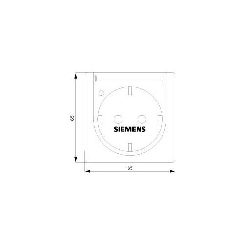 5UB1472 SIEMENS UP-SCHUKO-STECKDOSE M. SCHRIFTF.TI TANWEISS M.BETRIEBSANZ.DELTA Produktbild Additional View 1 L