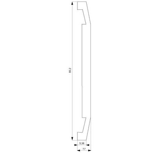 5TG2551-3 SIEMENS RAHMEN 1FACH ALUMET DELTALINE 80X80 Produktbild Additional View 1 L