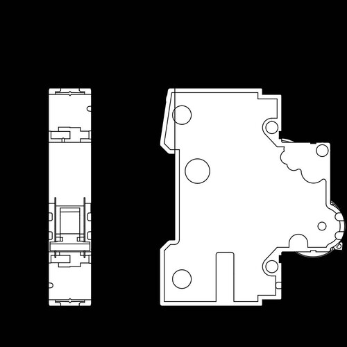 5SY6116-6 SIEMENS LS-SCHALTER B, 16A 1POLIG 6KA Produktbild Additional View 2 L