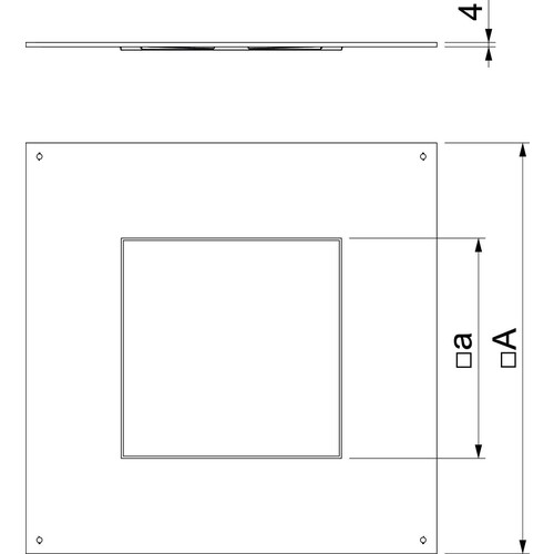 7400505 OBO DUG350-3/4 MONTAGEDECKEL NENNGRÖSSE 4 Produktbild Additional View 1 L