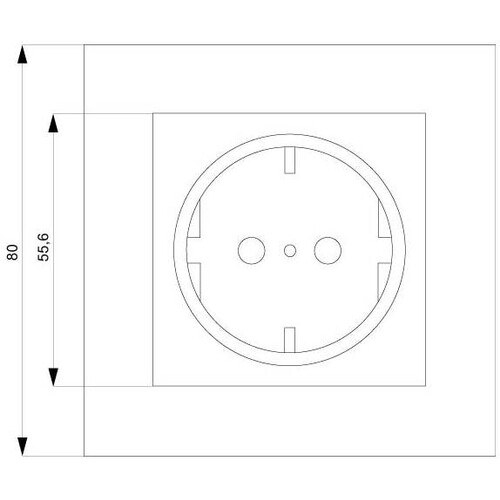 5UB1580 SIEMENS SCHUKO-STECKDOSE UP 80X80 I-SYSTEM TITANWEISS Produktbild Additional View 1 L
