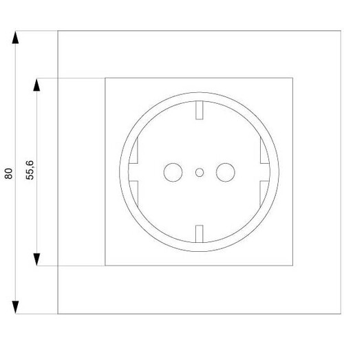 5UB1580 SIEMENS SCHUKO-STECKDOSE UP 80X80 I-SYSTEM TITANWEISS Produktbild Additional View 1 L