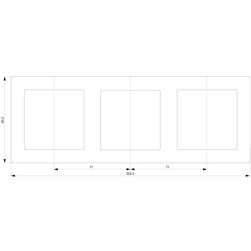 5TG2553-0 SIEMENS RAHMEN 3-FACH DELTA LINE TITANWEISS Produktbild Additional View 1 L