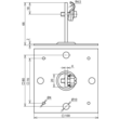 202060 DEHN DACHLEITUNGSHALTER DEHNQUICK ST/TZN F.RD6-10MM M.BEF.100X100MM Produktbild Additional View 2 S