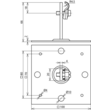 202060 DEHN DACHLEITUNGSHALTER DEHNQUICK ST/TZN F.RD6-10MM M.BEF.100X100MM Produktbild Additional View 1 S