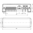 563040 DEHN POTENTIALAUSGLEICHSCHIENE M.ABD 7X 2,5-16MM 2X16-95MM 1XFL 40X4MM Produktbild Additional View 1 S