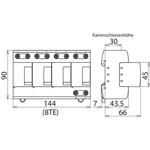 951400 DEHN KOMBI-ABLEITER DEHNVENTIL M 255V 100KA Produktbild Additional View 2 L